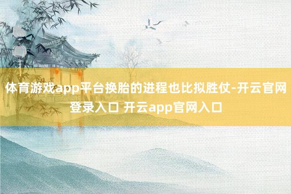 体育游戏app平台换胎的进程也比拟胜仗-开云官网登录入口 开云app官网入口